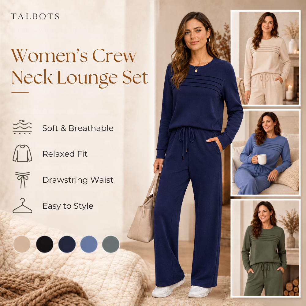 🔥 LAST DAY BLACK FRIDAY — 55% OFF ✨TALBOTS Women’s Crew Neck Lounge Set