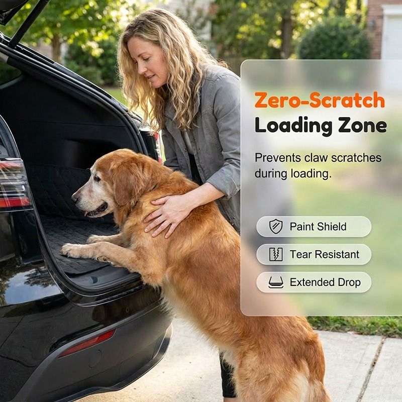 🚗 50% OFF NOW! ⏰ Car Boot Liner Waterproof Pet Travel Mat – Non-slip & easy to clean – Protects trunk from dirt, spills & fur – perfect for dogs or outdoor gear 🐕