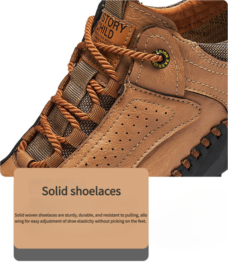 🔥 60% Off – Classic Leather Hiking Boots | Genuine leather, arch support, wide toe box, waterproof and slip-resistant