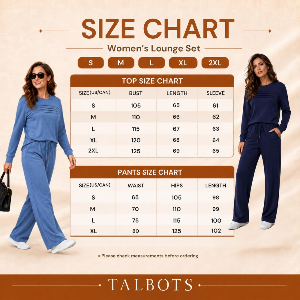 🔥 LAST DAY BLACK FRIDAY — 55% OFF ✨TALBOTS Women’s Crew Neck Lounge Set